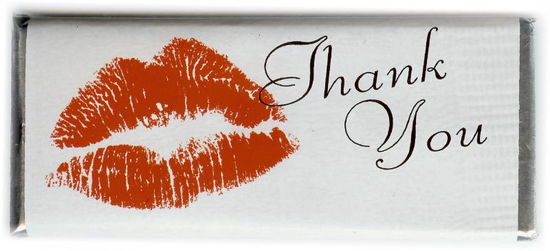 thank you lips on napkin man front