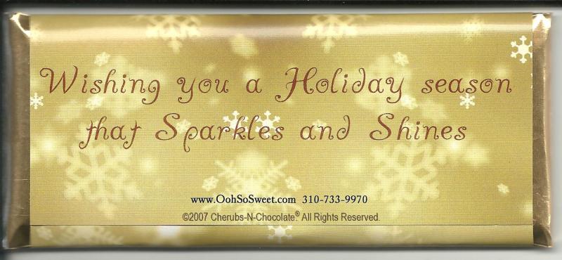 sparkle shine golden christmas back