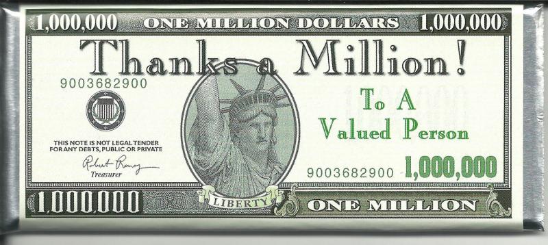 valued person thanks a million front